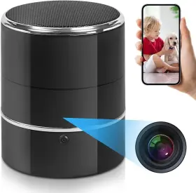 Sopkvl 765939119819 Spy Camera Hidden Bluetooth Speaker - Nanny With Black
