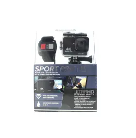 Sport Pro 661708973371 4k Ultra Hd Wifi Camera With Accessories And Case New