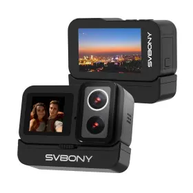 Fw9319a Svbony 4k Action Camera Dual Lens Night Vision 100ft Waterproof For