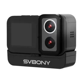 W9319a Svbony Svgo Action Camera Dual Lens Hd 4k 30fps Ipx8 For Diving Bicycle Sports