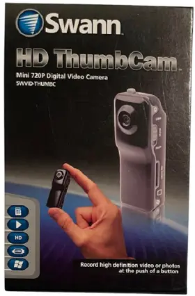 Swann 815849013506 Hd Thumbcam Mini 720p Digital Video Camera Model Swvid-thumbc