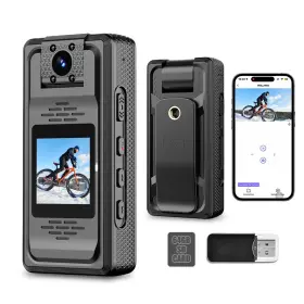 Hm127as4-001 Sworrishi Body Camera Mini Camcorder With Audio And Video Recording 2k Bodycam 64