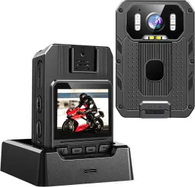 Sydyam-r1 Sydyam 4k Uhd Body Camera 256gb Ip68 H.265 Audio Video Waterproof 13-15 Hrs