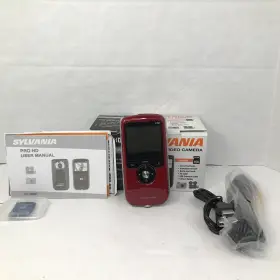 Dv-6000 Sylvania Pro Hd Digital Red Camcorder Video Recorder Camera Pocket