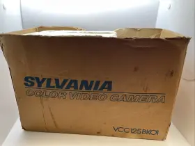 Vcc127bk01 Sylvania Newvicon Color Video Camera Auto Focus X6 Power Zoom Gray