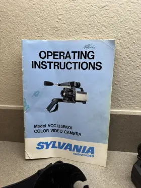 Vcc135bk01 Sylvania Newvicon Color Video Camera Auto Focus X8 Zoom Untested #2