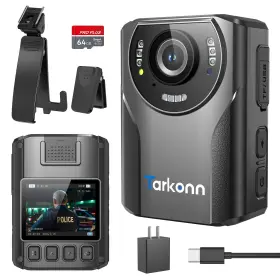Tk-bwc-d4 Tarkonn Body Worn Camera 1080p Fhd 4000mah Battery Night Vision