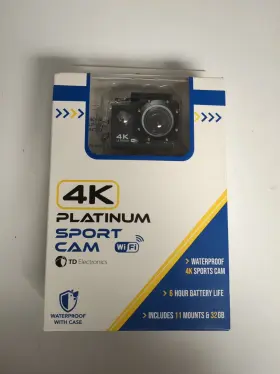 Tdpspcam1 Td Electronics Platinum 4k Sports Cam - Action With 11 Mounts Included Como 4 Item M