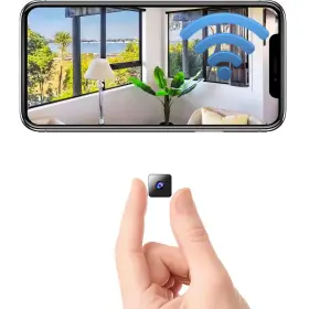H5er2 Terura 2026 Mini Wireless Security Camera 1080p Hd Small Magnetic Home Wifi Black