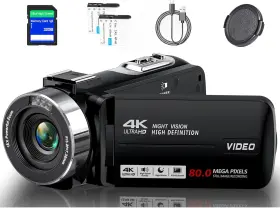 80mp Thpacip 744110874884 Camcorder Video Camera 4k Ultra Vlogging For Youtube 18x Digital Zoo
