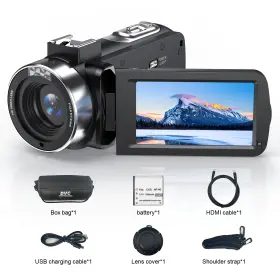 48mp Topvision 611419539823 4k Uhd Video Camera Camcorder 18x Zoom Black #2