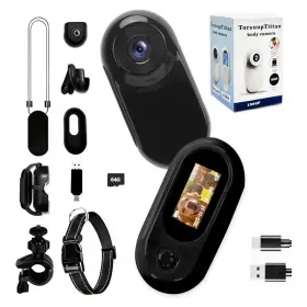 1080 Torsuuptittan 635412952014 Mini Body Camera Wearable Action Cam Thumb Size With 64