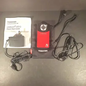 Pa3906u-1c1r Toshiba Air10 Camcorder Camileo Camera 4gb Wi-fi Youtube Ustream Red #2
