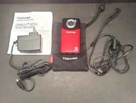 Pa3906u-1c1r Toshiba Air10 Camcorder Camileo Camera 4gb Wi-fi Youtube Ustream Red