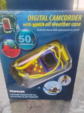 Dag09905823 Traveler New 5mp Digital Camcorder 8x Zoom 2 Inch Lcd 50 Feet Underwater