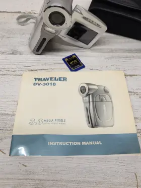 Dv-3010 Traveler Fully Tested Digital Video Camera 3.0 Mp With Case And Manual #2