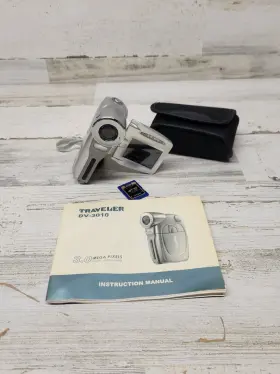 Dv-3010 Traveler Fully Tested Digital Video Camera 3.0 Mp With Case And Manual