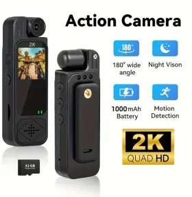 Unbranded 883148567013 Portable Body Camera That Is Wearable - Features A Small Size Infrared Night Cam