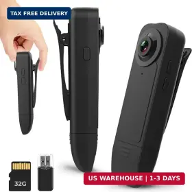 Vauvinmaic 761450773158 Body Camera Full Hd 1080p Wearable Pocket Pov Cam Night Vision And Audio Video New