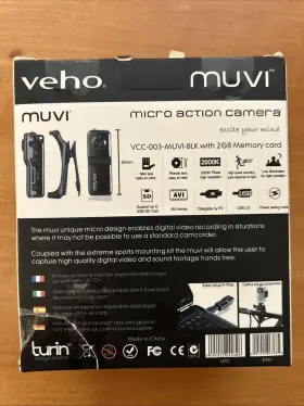 Vcc-003-muvi-blk Veho Muvi Micro Action Camera. Box Damage On Corner #2