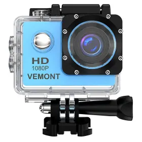 Vemont 669665030434 C Mara De Video 1080p Para Manillar Casco Motocicleta Grabadora Alta Definici N