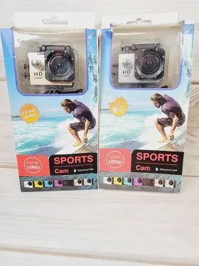 8595758066 Vemont Action Cam 30m/98 Camera 1080p 12mp Sports Full Hd 2.0 Inch Waterproof Lot Of 2