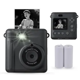 Vivitar 068106612206 45379kit-grey Instant Camera Scrapbooking Holiday Bundle Gray