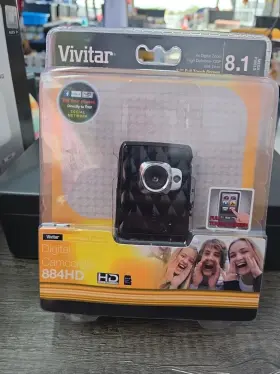 410-straw Vivitar 884hd Red Digital Camcorder New Sealed