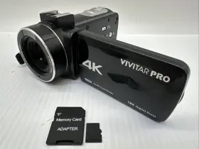 4581021 Vivitar Pro 4k Video Camera Wi-fi Ultra Hd Camcorder With Charger Cord 130