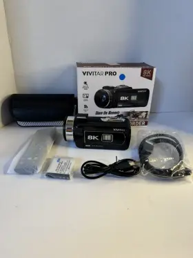 Vivitar 681066084960 Pro 8k Hd Camcorder 3 Inch Touch Screen-built In Wifi-zoom-hdmi Output