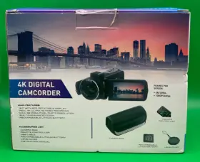 E401 Vivitar 681066087619 4k Ultra Hd Digital Camcorder Dvr Black #2