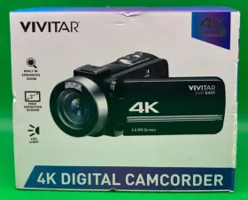 E401 Vivitar 681066087619 4k Ultra Hd Digital Camcorder Dvr Black