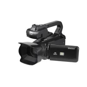 Vivitar 681066122082 Dvrx10kit-noc Full Size 8k Studio Video Camcorder 64mb Ultra Hd Black