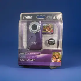 Vivitar 681066184929 430hd Digital Camcorder 5.1 Mp 4x Zoom High Definition - 2012 New In Box