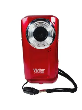 613-dvr Vivitar 681066329436 Itwist Hd Digital Camcorder 4x Zoom Rouge Red New Sealed