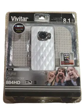 Vivitar 681066768785 Digital Camcorder 884hd 8.1 Mega Pixels 720p 4x Zoom 2.2 Inch Screen