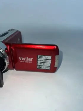 840xhd Vivitar Camcorder Dvr Digital Video Recorder 1080p 8.1 Mp Works Red #2