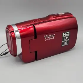Dvp-945hd Vivitar Digital Camcorder Red 2.7 Inch Lcd Hd Video Camera Tested