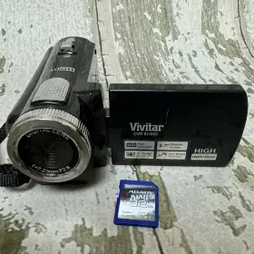 Dvr-810hd Vivitar Dvr 810hd Flash Media Camcorder Digital Zoom Lens Black With Memory Card