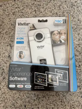 Dvr410n Vivitar Digital Video Recorder Camera Silver New Sealed 180 Screen Flip