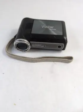 Dvr508-blu Vivitar Dvr 550 5.2mp Handheld Recorder Camera Compact Black Sd Card Wristlet #3