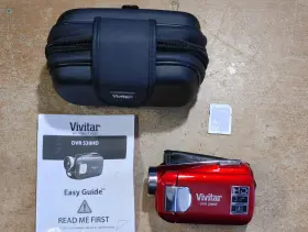 Dvr538hd Vivitar Dvr538 Camcorder Case And Card Excellent Condition
