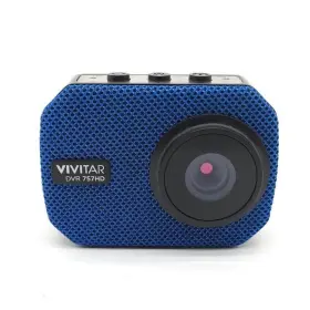 Dvr757hd Vivitar Go Cam Blue Action Waterproof Dash 12mp Tested Works
