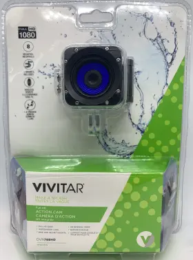 Dvr788-blu Vivitar Action Camera Full Hd 1080p 8 Mp Waterproof Wireless Remote