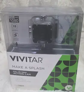 Dvr798hd-blk Vivitar Make A Splash Dvr798hd 1080p Hd Waterproof Action Cam With Remote Black