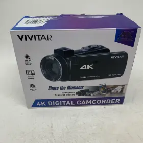 Dvr864-blk Vivitar 4k Ultra Hd Camcorder Touch Screen Wifi Night Vision Eis