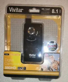 Dvr880hd-lic Vivitar Dvr 880hd Digital Camcorder-2 Inch Screen/4x Zoom/8.1 M Pixels New