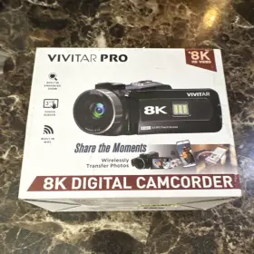 Dvr8k-4mblk Vivitar Pro 8k Ultra Hd Camcorder 18x Zoom Touch Screen Wi-fi Night Vision Hdmi