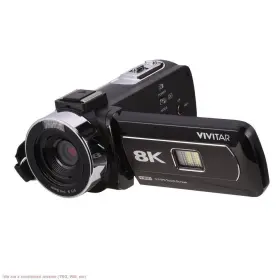 Dvr8k-blk-stk-4 Vivitar 8k 18x Zoom Camcorder
