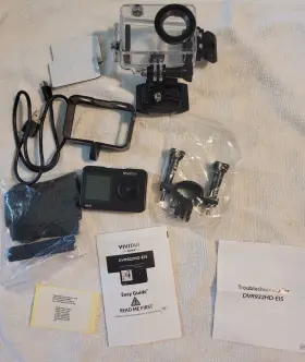 Dvr922hd-blk Vivitar 4k Ultra Hd Dual Waterproof Action Cam 16mp Dvr922hd